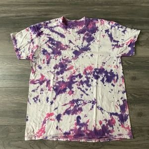 Gildan Tie Dye T Shirt Vintage Adult Large